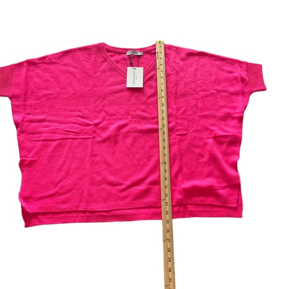 NWT Scott & Scott London Brontë 100% Cashmere Pink Fuchsia Sweater Size M - Picture 8 of 11